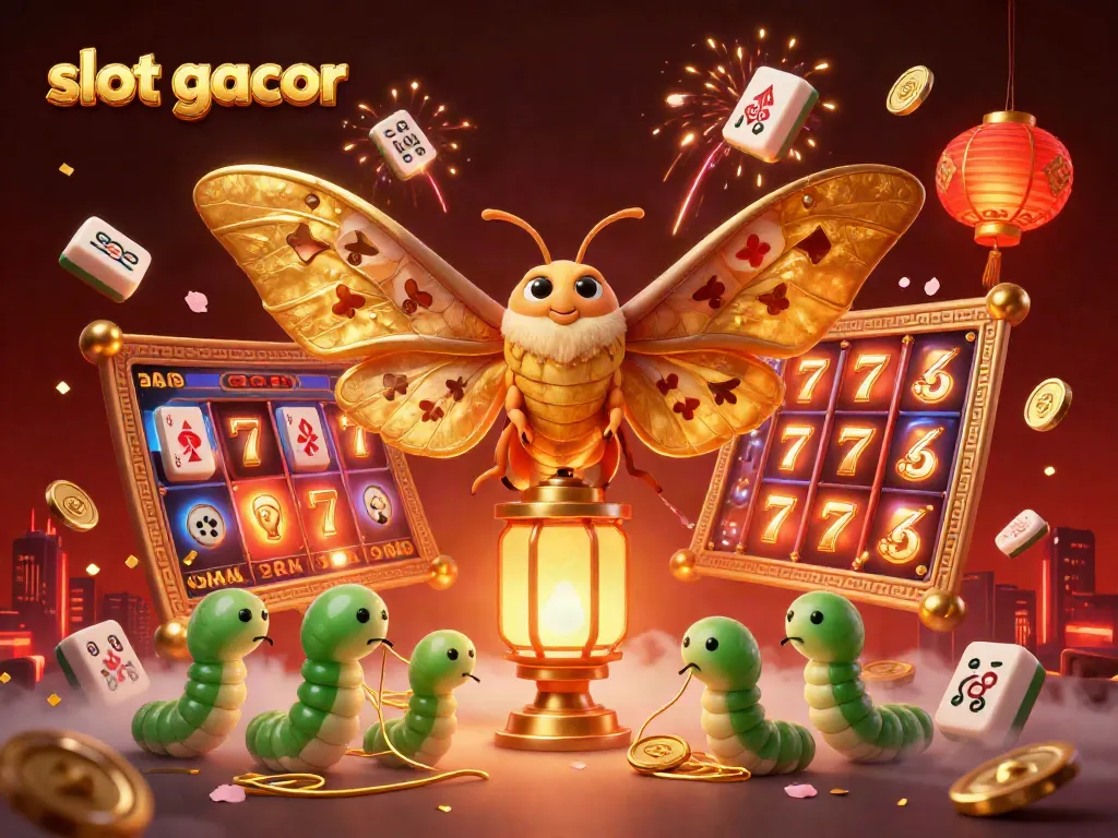 Catch the excitement of slot gacor with a vibrant digital illustration showcasing casino themes and winning opportunities.