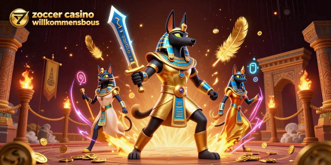Engage with the zoccer casino willkommensbonus in a vibrant 3D scene showcasing gaming excitement.