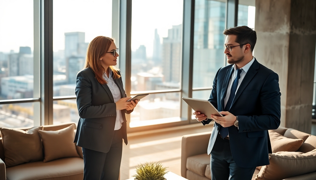 Immobilienmakler Frankfurt Eckenheim bietet professionelle Beratung im modernen Büro an.
