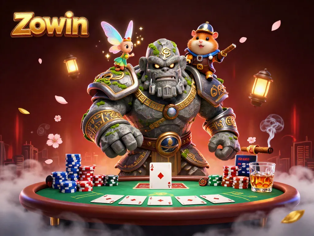 Experience thrilling poker evenings at Zowin with vibrant characters and rich game elements.