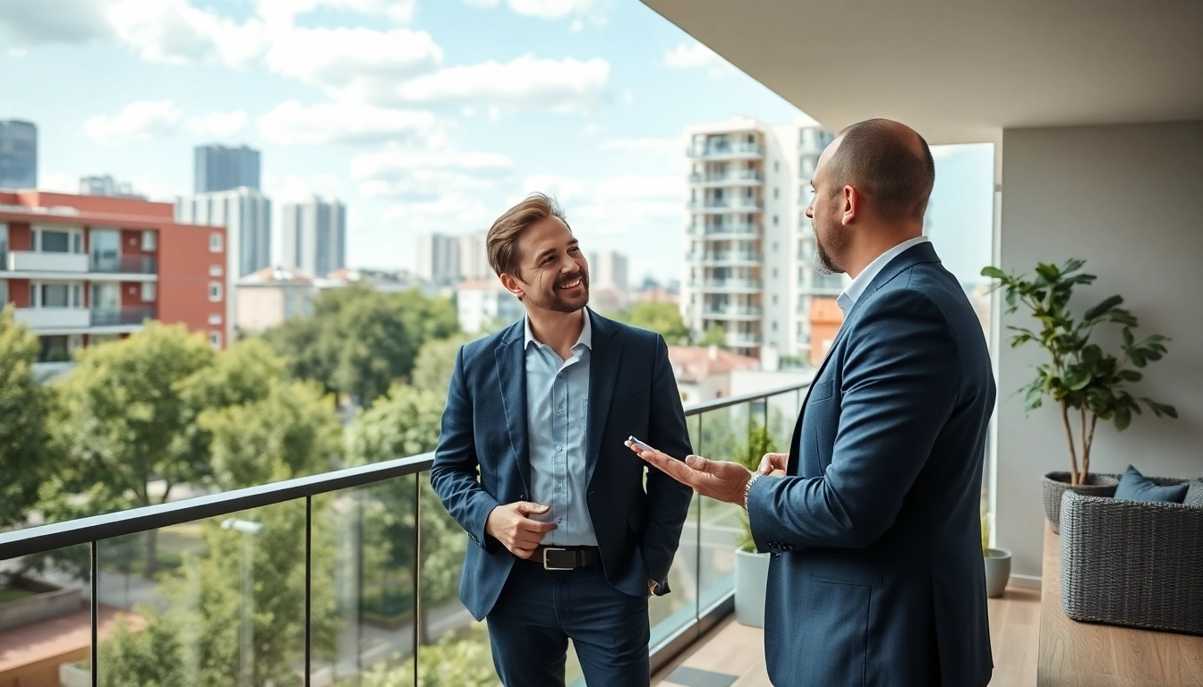 Immobilienmakler Frankfurt Riedberg berät Kunden in einer schönen Wohnung in Frankfurt Riedberg.