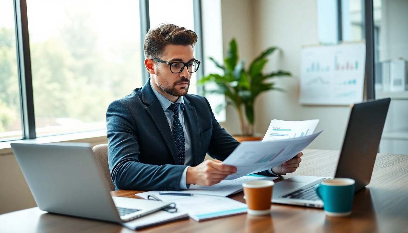 Headhunter Schweiz in a professional office setting discussing talent acquisition.