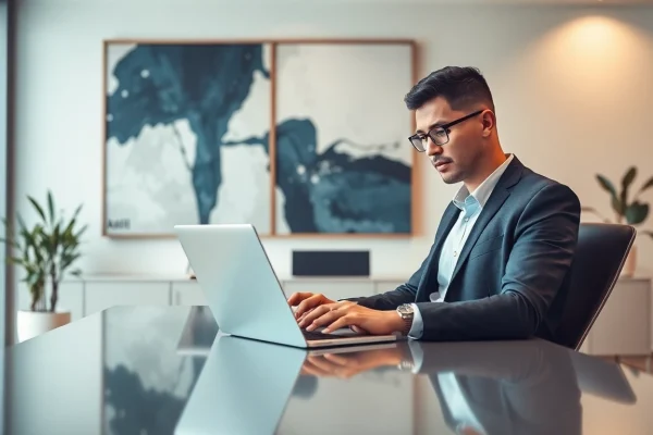 Erfolgreicher Headhunter Schweiz, der Bewerbungen sorgfältig überprüft, um Talente zu finden.